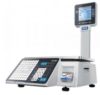 картинка ТОРГОВЫЕ ВЕСЫ CAS CL3000J-P С ПЕЧАТЬЮ ЭТИКЕТОК, ПАМЯТЬЮ ТОВАРОВ И ETHERNET  