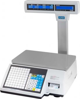 картинка ТОРГОВЫЕ ВЕСЫ CAS CL5000J-IP СО СТОЙКОЙ И ПЕЧАТЬЮ ЭТИКЕТОК